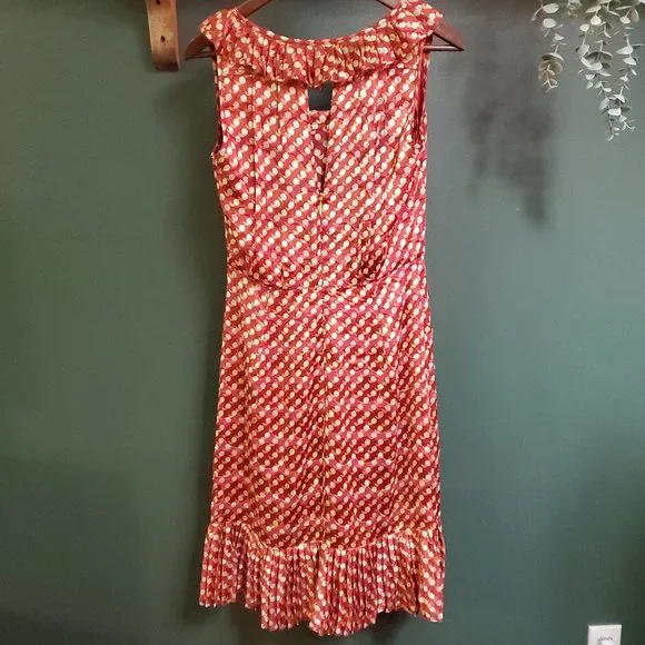 Tory Burch | Polka Dot Silk Blend Dress - Picture 3 of 7